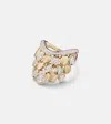 Rainbow K Blossom 14kt Gold Ring With Diamonds In Gold