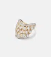 Rainbow K Blossom 14kt Gold Ring With Diamonds In Gray