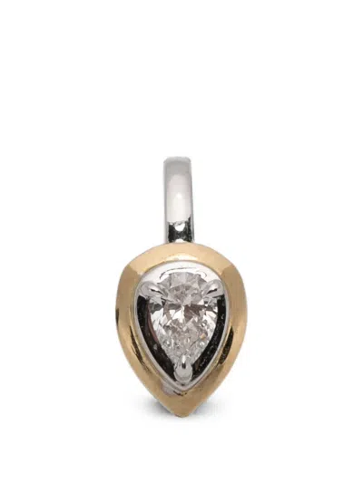 Rainbow K Diamond Earrings In Metallic
