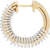 Rainbow K Gold & White Gold Versus Small Single Earring In 14kyw