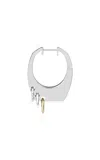 Rainbow K Nano Grace 14k White Gold Diamond Single Earring