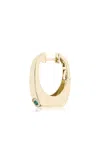 Rainbow K Nano Grace 14k Yellow Gold Diamond; Emerald Single Earring