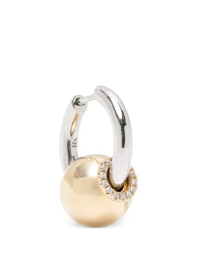 Rainbow K Piercing Diamond Erring In Metallic