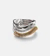 Rainbow K Versus Pear 18kt Gold Ring With Diamonds In Gold