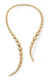 Rainbow K Waterfall 14k Yellow Gold Diamond Necklace