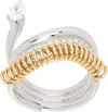 Rainbow K White Gold Versus Pear Diamond Ring In 18k