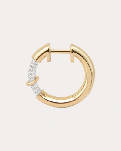 Rainbow K Women's Diamond Endless Hoop Earring In Gold