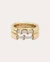 Rainbow K Women's Endless 14k Gold Diamond Double Ring In Gold/silver