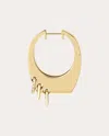 Rainbow K Grace 14k Yellow Gold Diamond Single Piercing Earring
