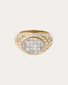 Rainbow K Women's Lady 14k Gold Diamond Ring In 14k Gold And Diamonds