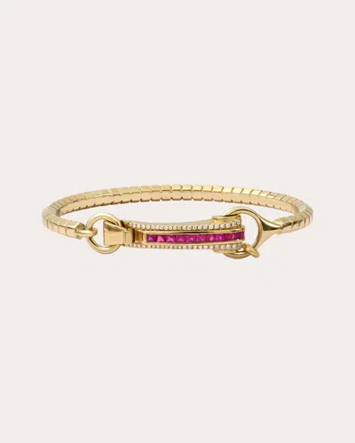 Rainbow K Women's Ruby Empress Bangle In Gold