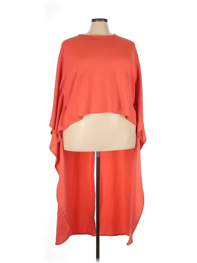 Pre-owned Rainbow Poncho In Orange