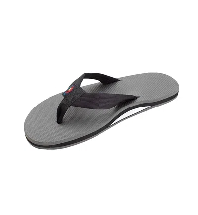 Rainbow Sandals Men's Classic Rubber Sandal In Black/grey In Multi