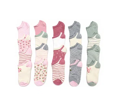 Rainbow Sugar Kids' Girls' 4-8.5 Low Cut Socks, 20-pack In Multi