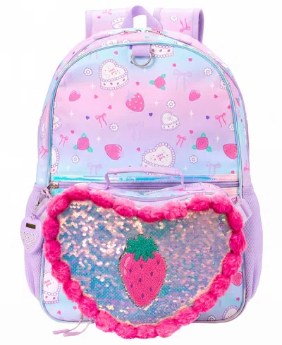 Rainbow Sugar Kids' Girls' Backpack, Calculator Charm And Lunch Bag, 3-piece Set