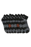 Rainforest 8-pack Half Cushioned Quarter Socks In Black