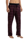 Rainforest Brushed Plaid Flannel Lounge Pants In Black