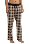 Rainforest Brushed Plaid Flannel Lounge Pants In Earth/moonstruck