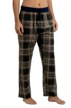 Rainforest Brushed Plaid Flannel Lounge Pants In Rf Green