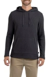 Rainforest Cabin Waffle Knit Hoodie In Charcoal