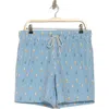 Rainforest Cocktail Seersucker Swim Trunks In Bering Sea