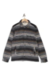 Rainforest Edgewood Plaid Bonded Fleece & Faux Shearling Jacket In Multi