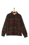 Rainforest Edgewood Plaid Bonded Fleece & Faux Shearling Jacket In Multi