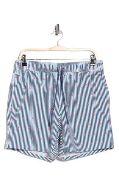 Rainforest Flamingo Seersucker Swim Trunks In Multi