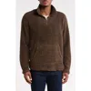 Rainforest Fleece Quarter Zip Pullover In Brown