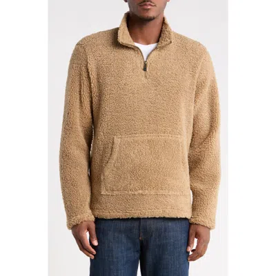 Rainforest Fleece Quarter Zip Pullover In Brown