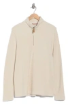 Rainforest Heritage Lux Waffle Knit Quarter Zip Pullover In Neutral