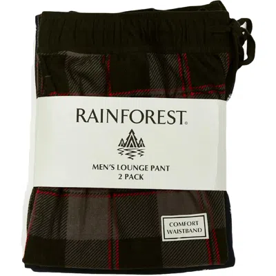 Rainforest Mens 2 Pack Sleepwear Lounge Pants In Blue