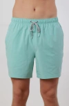 Rainforest Not Your Average Solid Swim Trunks In Aruba Blue