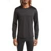 Rainforest Performance Base Layer Crewneck T-shirt In Black