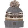 Rainforest Pom Knit Beanie