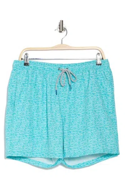Rainforest School Of Fish Swim Trunks In Turquiose