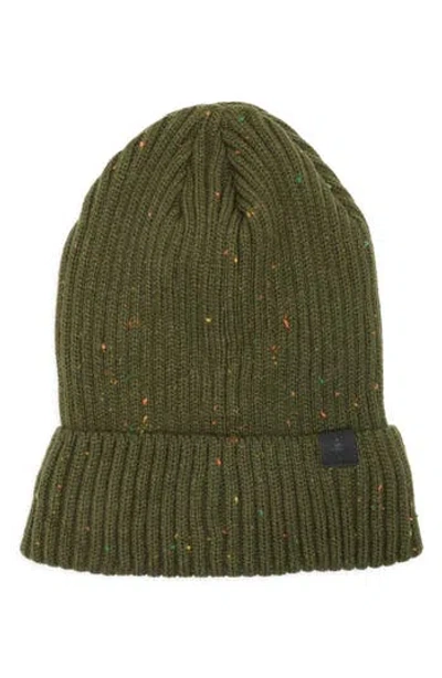 Rainforest Speckled Knit Beanie In Green