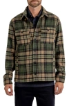 Rainforest Trailmaster Heavyweight Brushed Flannel Button-up Shirt In Olive Plaid