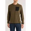 Rainforest Vault Chevron Crewneck Pullover In Green