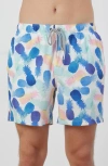 RAINFOREST RAINFOREST WATERCOLOR PINEAPPLE SWIM TRUNKS