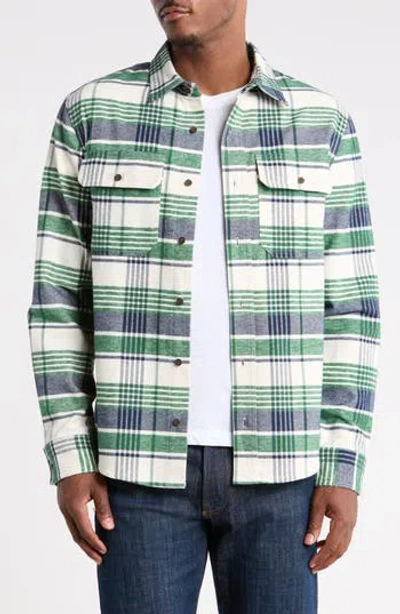 Rainforest Woodhaven Plaid Flannel Shirt In Green