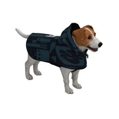 Rainkiss Dog Rain Poncho Back To Art In Black
