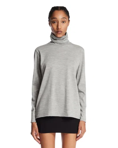 Rainmaker Gray High-neck Wool Sweater