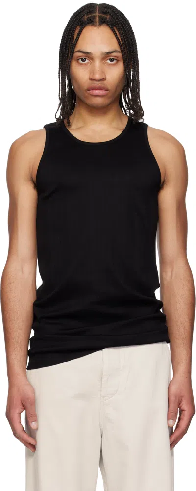 Rainmaker Kyoto Black Random Rib Tank Top