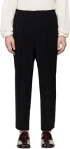 Rainmaker Kyoto Black Shirring Trousers In Black