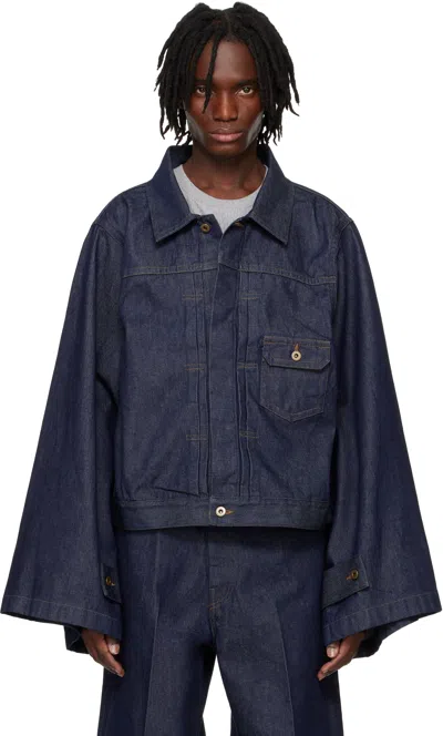 Rainmaker Kyoto Indigo N-sleeve Denim Trucker Jacket