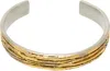 Rainmaker Kyoto Silver & Gold Yamazaki Wax Casting Crafts Edition Narrow Bangle Bracelet In Tinã—gold
