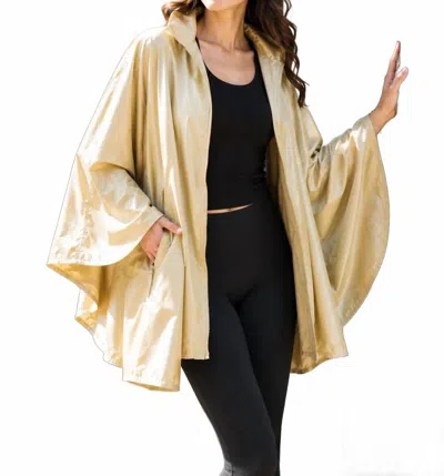 Rainraps Sporty Rain Poncho In Olive Gold In Multi
