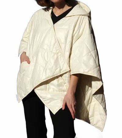 Rainraps Women's Rain Puffer Jacket In Ivory Pufferrap In Multi