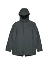 Rains 후드 프레스 스터드 재킷 In Green
